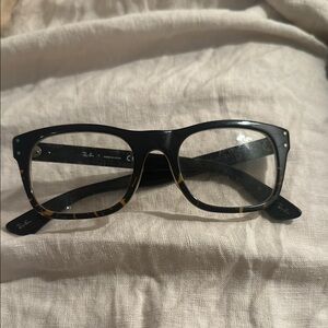 Ray-Ban Black and Tortoise Shell Men's Glasses